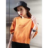 オレンジ | ヘビーワイドショートTシャツ | EMODA