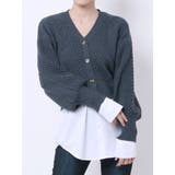 ブルー | ドッキングケーブルニット | EMODA