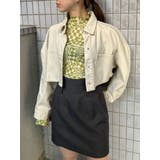 ボールドカットデニムショートジャケット | EMODA | 詳細画像2