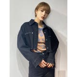 ブラック | ボールドカットデニムショートジャケット | EMODA