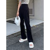 ブラック | 【セットアップ着用可】タンクワイドルーズパンツ | EMODA