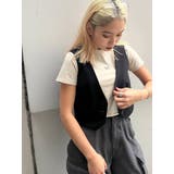 ノーカラーコンパクトベスト | EMODA | 詳細画像16 