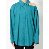 グリーン | 【WEB限定】オーバーカッティングシャツ | EMODA