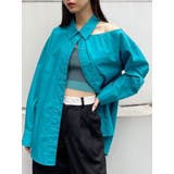 ブルー | 【WEB限定】オーバーカッティングシャツ | EMODA