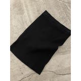 ブラック | ミニマルリブスカート | EMODA