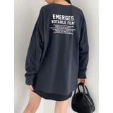 グレー | ユーズドライクオーバーTシャツ | EMODA