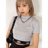 グレー | ジャガードフィットTシャツ | EMODA