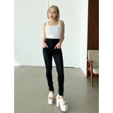 アシメスリットハイウエストパギンス | EMODA | 詳細画像10 