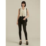 アシメスリットハイウエストパギンス | EMODA | 詳細画像19 