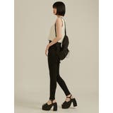 アシメスリットハイウエストパギンス | EMODA | 詳細画像20 