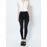 アシメスリットハイウエストパギンス | EMODA | 詳細画像30 