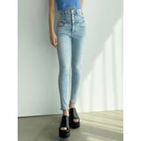 アイスブルー | アシメスリットハイウエストパギンス | EMODA