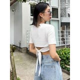 バックタイスカーフTシャツ | EMODA | 詳細画像3