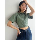 サイドオープンクロップドシャツ | EMODA | 詳細画像8 