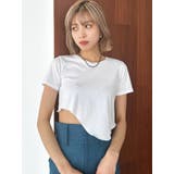 ホワイト | ヘムカーブTシャツ | EMODA