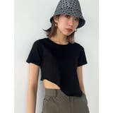 ブラック | ヘムカーブTシャツ | EMODA
