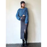 ストライプハイウエストロングスカート | EMODA | 詳細画像10