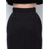 ストライプハイウエストロングスカート | EMODA | 詳細画像15