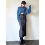 ストライプハイウエストロングスカート | EMODA | 詳細画像9