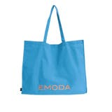 ブルー | ツートーンプリントビッグエコバッグ | EMODA