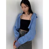 ブルー | オーバーショートシャツ | EMODA