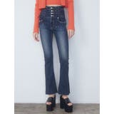 Wレースアップハイウエストフレアパギンス | EMODA | 詳細画像12 