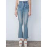 Wレースアップハイウエストフレアパギンス | EMODA | 詳細画像16 