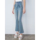 Wレースアップハイウエストフレアパギンス | EMODA | 詳細画像17 