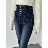 Wレースアップハイウエストフレアパギンス | EMODA | 詳細画像22 