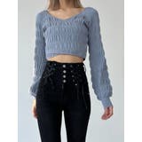 Wレースアップハイウエストフレアパギンス | EMODA | 詳細画像27 