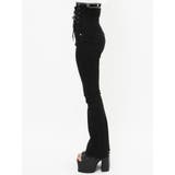 Wレースアップハイウエストフレアパギンス | EMODA | 詳細画像37 