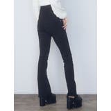 Wレースアップハイウエストフレアパギンス | EMODA | 詳細画像4 