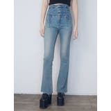 Wレースアップハイウエストフレアパギンス | EMODA | 詳細画像8 