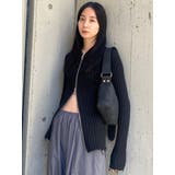 ブラック | クラッシュリブジップフィットニット | EMODA