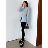 サイドオープンシェイプシャツ | EMODA | 詳細画像10 