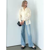 サイドオープンシェイプシャツ | EMODA | 詳細画像4 