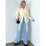 サイドオープンシェイプシャツ | EMODA | 詳細画像6 