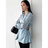 サイドオープンシェイプシャツ | EMODA | 詳細画像8 