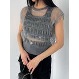 シアーチュールニットタンクトップ | EMODA | 詳細画像4 