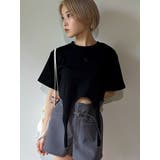 ブラック | ガーターロゴトップ | EMODA