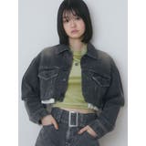 カットオフクロップドデニムジャケット | EMODA | 詳細画像12