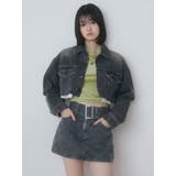 カットオフクロップドデニムジャケット | EMODA | 詳細画像13