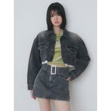 カットオフクロップドデニムジャケット | EMODA | 詳細画像14