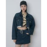 カットオフクロップドデニムジャケット | EMODA | 詳細画像18