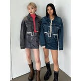 カットオフクロップドデニムジャケット | EMODA | 詳細画像32