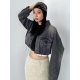 カットオフクロップドデニムジャケット | EMODA | 詳細画像41