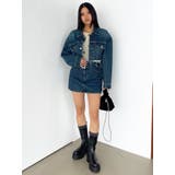 カットオフクロップドデニムジャケット | EMODA | 詳細画像48