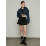 カットオフクロップドデニムジャケット | EMODA | 詳細画像5