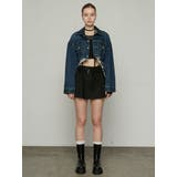 カットオフクロップドデニムジャケット | EMODA | 詳細画像6