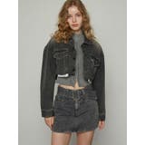 カットオフクロップドデニムジャケット | EMODA | 詳細画像7